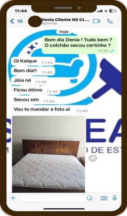 mensagem de feedback do whatsapp