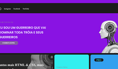 Imagem do projeto da landingPage